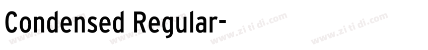 Condensed Regular字体转换
